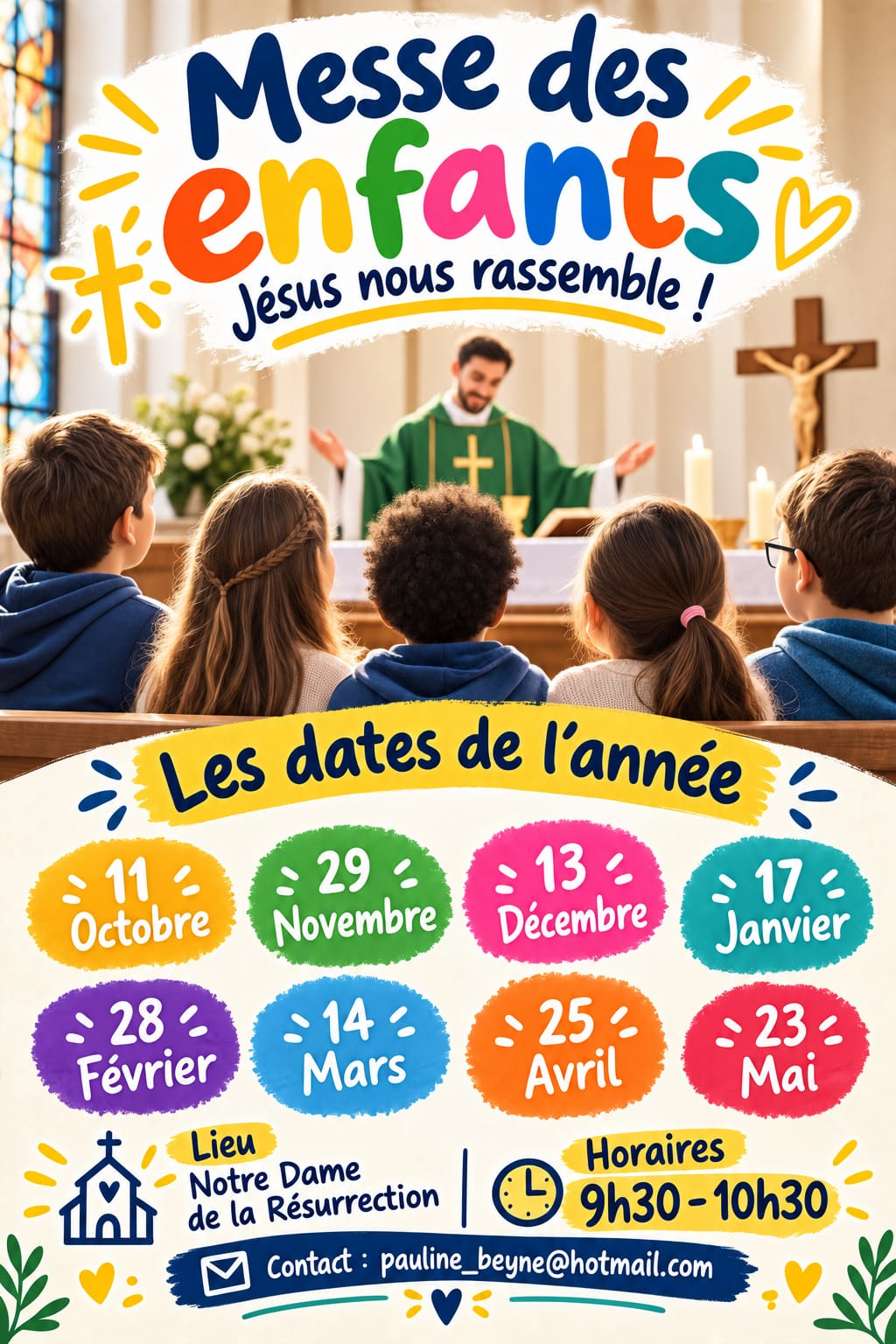 planning messe des enfants 2026 2027